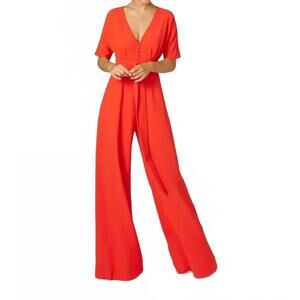 NEW BRUNA mono ash jumpsuit in coral